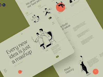 Sam - Creative Landing Page Template android app app design dribbble illustration ios landing landing page landing pages page pages popular screen screens template ui ux web web header website