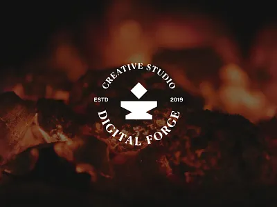 DF conceptual brand brand design brand identity branding design digital fire forge graphic design heat logo logo design metal