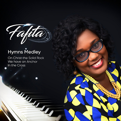 Hyms Medley album cover design graphic design