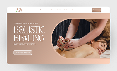 The Corner Spa Landing Website design figma fitness healing landing page spa ui website wellness