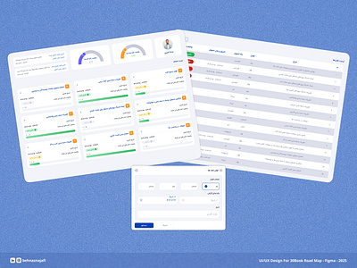 30Book Road Map behnaz najafi behnaz najafi ui behnaz najafi ux behnaznajafi book dashboard filter internal pannel internalpannel jira modal online book store pannel road map roadmap table trello ui uiux ux