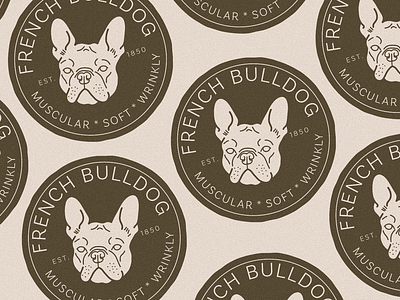 French Bulldog Badge adobe illustrator akc badge bulldog canine design dog french bulldog graphic design illustration logo pet vector