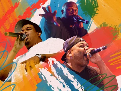 De La Soul collage de la soul hiphop music paint rap rapper spotify texture