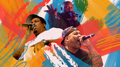 De La Soul collage de la soul hiphop music paint rap rapper spotify texture