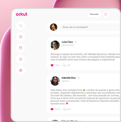 UI / UX - Orkut 2025 orkut redesign ui ux web design