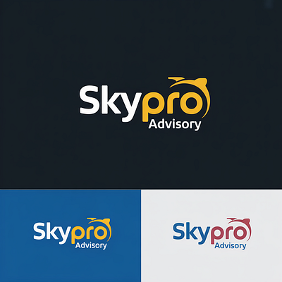 Skypro Advisory branding graphic design logo motion graphics