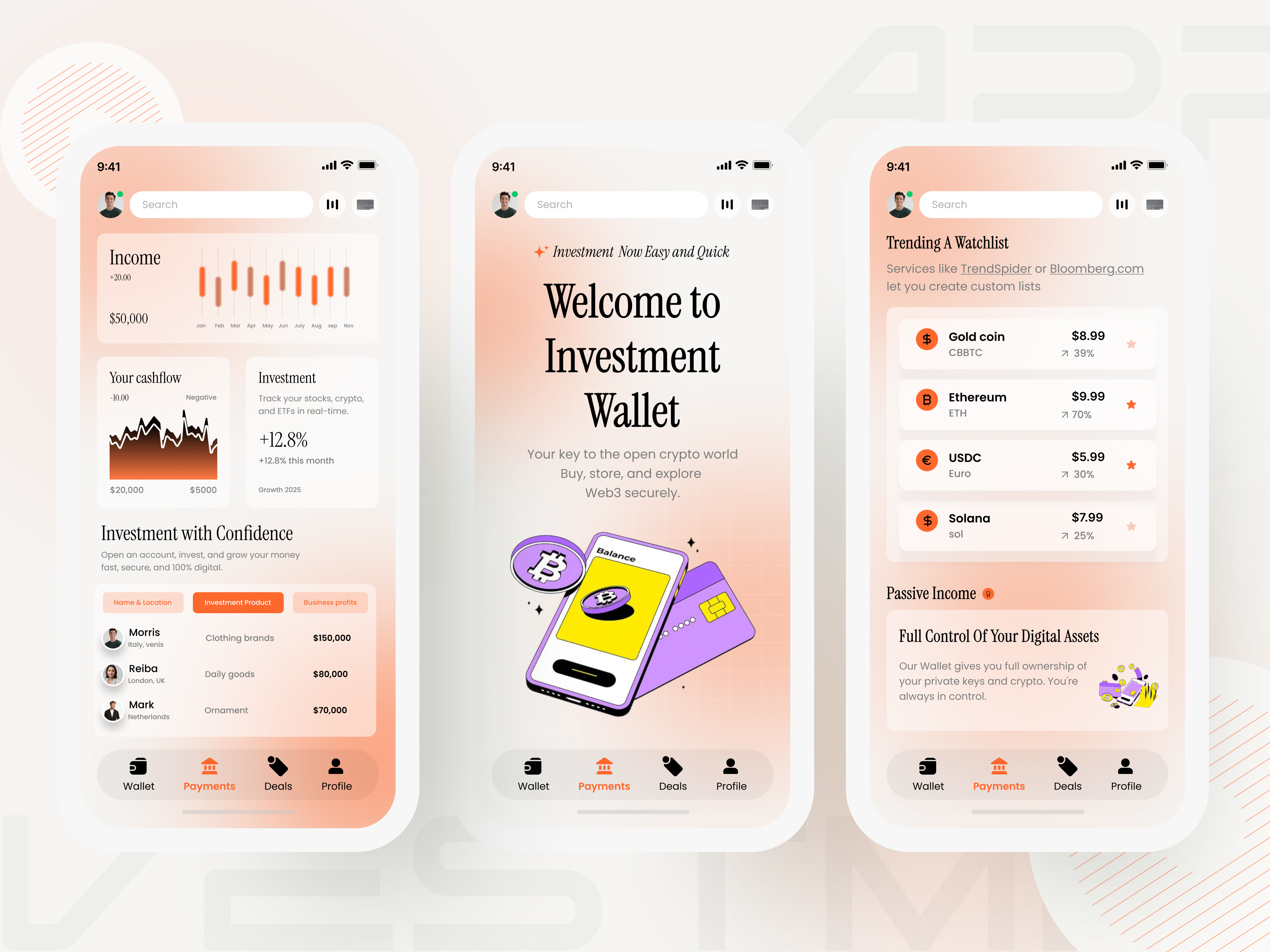 Finance Investment App UI/UX banking app clean design finacnce app finacnce landing page finance financial fintech fintech app homepage investment app landingpage mobile mobile banking money transfer savings trading ui uiux website