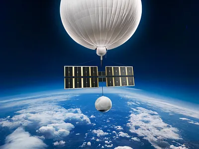 China Spy Balloon concept illustration ai illustration recognizance satellite spy balloon