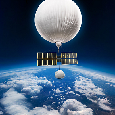 China Spy Balloon concept illustration ai illustration recognizance satellite spy balloon