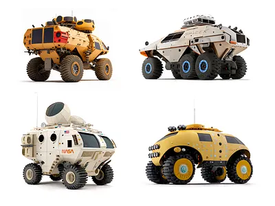 Exploration rovers 3d mars rover midjourney nasa rover