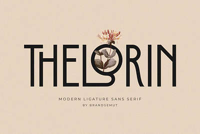Thelorin Modern Ligature Sans calligraphy display branding elegant font ligature logo font logotype modern font retro retro font sans serif social media thelorin modern ligature sans typeface typography