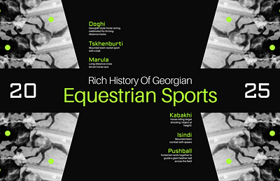 Equestrian Sports / Cover Design banner cover design design equestrian equestrian sports event cover graphic design horse layout neon green sports typography