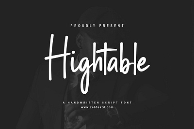 Hightable Font display font fonts bundle handwritten font hightable font modern font monoline font regular font sans serif font script font signature font typeface typeface font typography