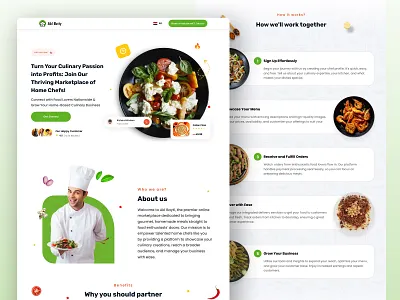 Akl Beity - Restaurant Landing page branding clean clear design food illustration interface landingpage logo restaurant ui ui design ux web webdeisgn website