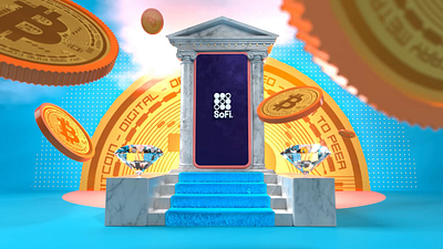 Bitcoin World 🌎 3d 3d animation animation bitcoin cinema4d design graphic design motion graphics redshift render