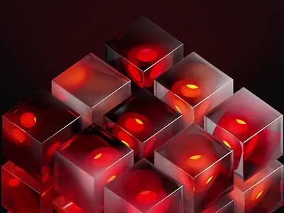 Crimson Drift – Glass Cubes in Motion 3d 3d motion 3d render 3ddesign 3dmodeling 3drender animation blender blender3d cinema4d digitalart graphic design motion motion graphics visualization