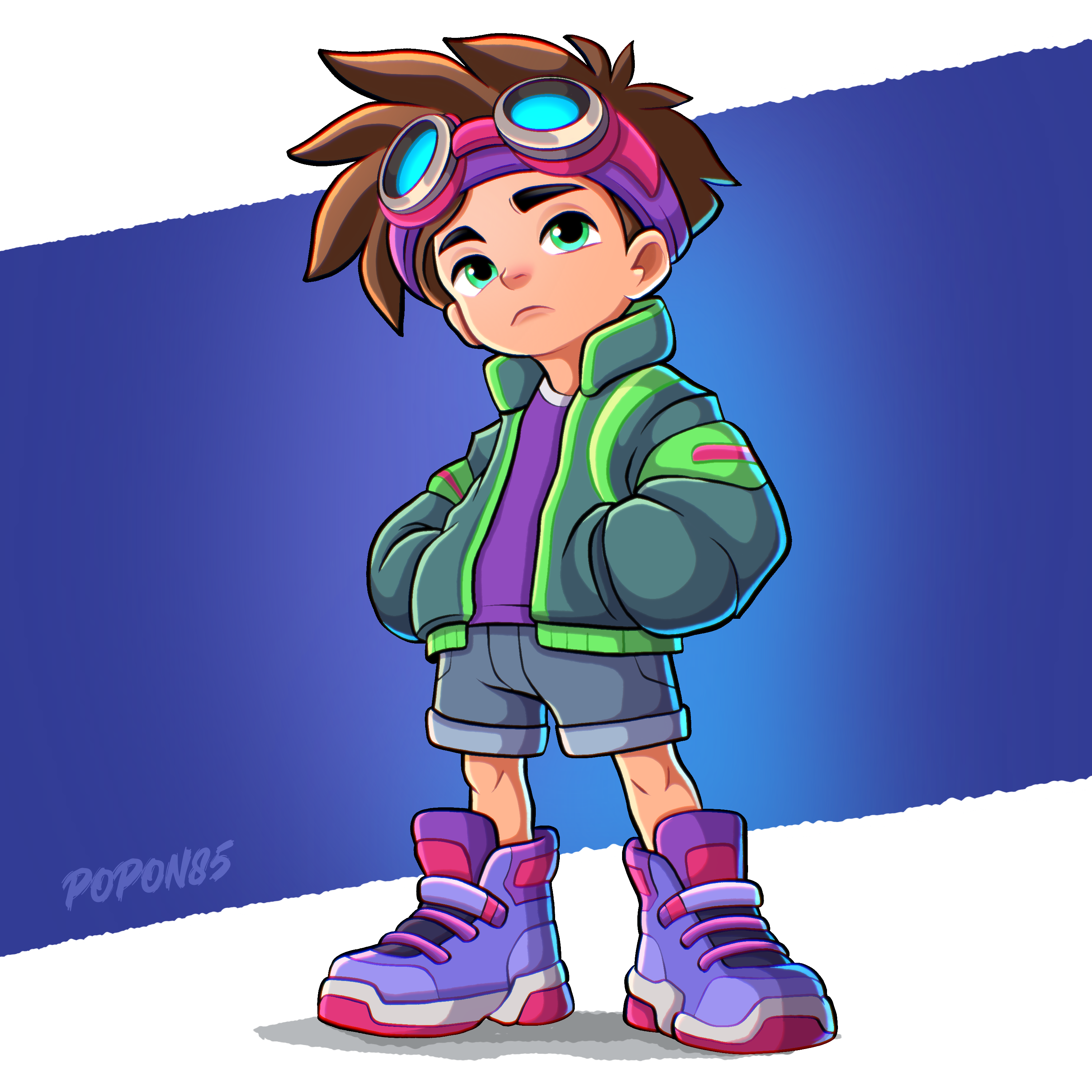 The Cool Kid – Character Illustration kid character