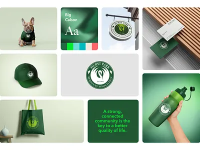 Hurst Park | Brand Design & Visual Identity brand design branding design graphic design logo typography