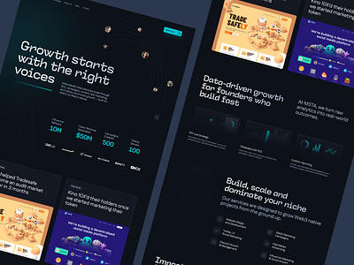 AI-based marketing Startup - Landing Page Design 3d ai app branding design graphic design landing page ui ux web website