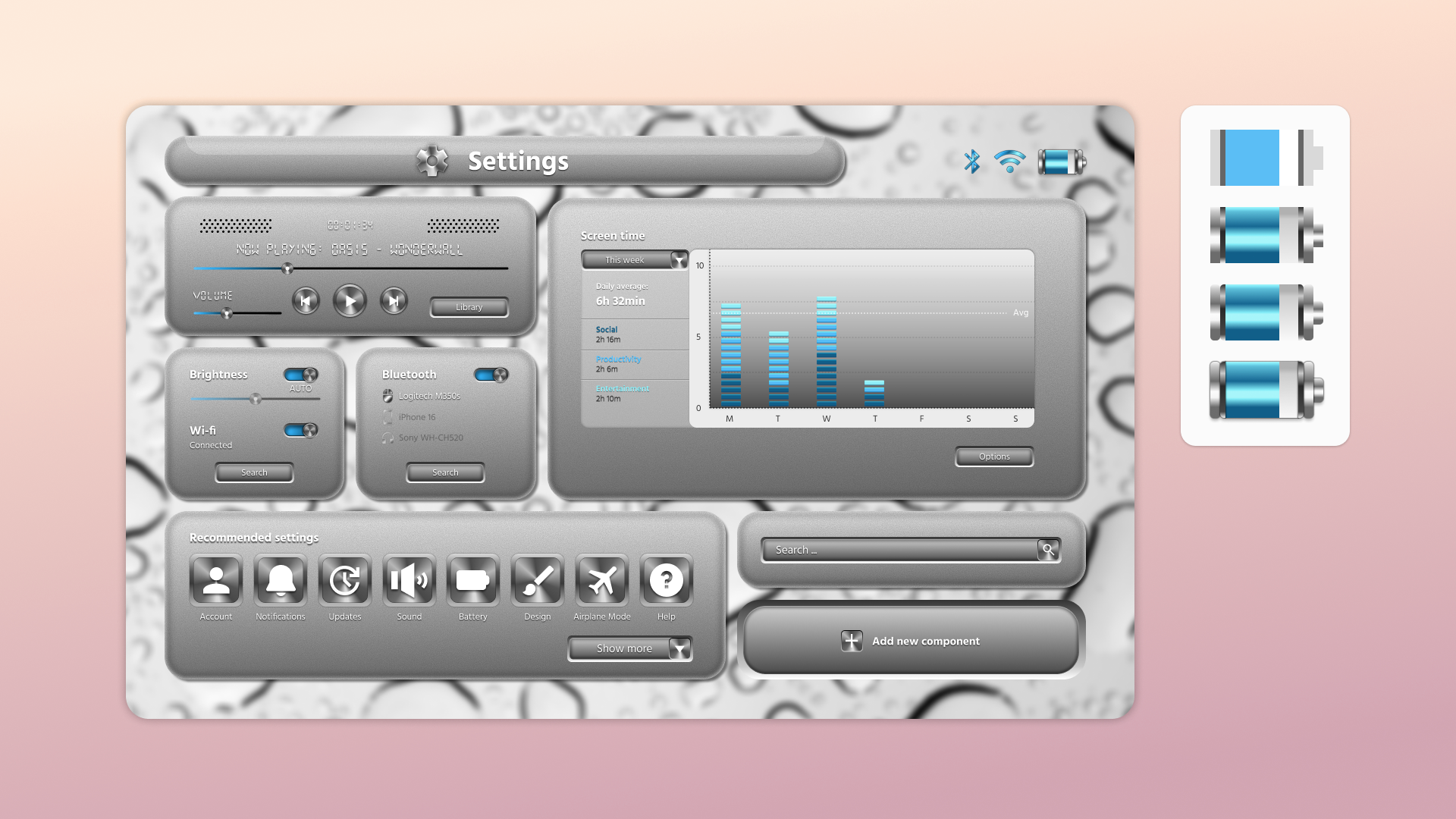 Daily UI #007 (Settings) appdesign dailyui designchallenge detaileddesign experimentaldesign faux3d interfacedesign iosdesign neumorphism playfului retrodesign skeuomorphicui skeuomorphism texturedui uichallenge uiinspiration uxui