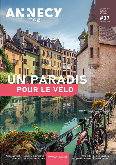Annecy "Le Mag" design graphic design marketing print