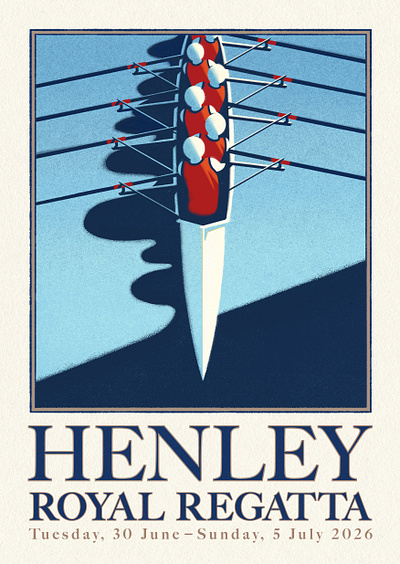 Henley Rowing Poster crew event poster illustration plakat poster race poster regatta retro row rowing poster sports poster travel poster vintage