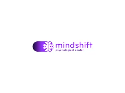 MindShift brain brand branding design graphic design logo psychology switch vector