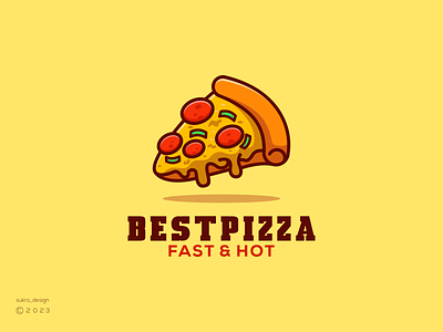 BestPizza Logo Design branding design graphic design icon logo minimal vector