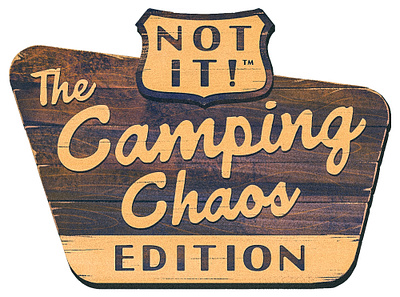 Not It! Camping Chaos Edition 2d board camping card compass design dice digital painting game gaming illustration logo national park packaging procreate retro scout scouting table top tower