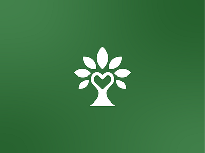 Minimal Tree & Heart Logo – Growth, Love & Community brand design brand identity brand identity design branding daycare design heart illustration kid kids logo logo design logo designer minimal logo school tree