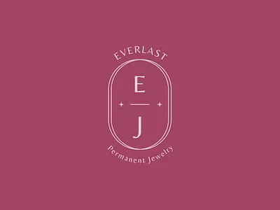 Everlast Jewelry / Logo design branding elegant logo feminine branding geometric icon design jewelry logo logotype luxury logo monogram permanent jewelry pink palette