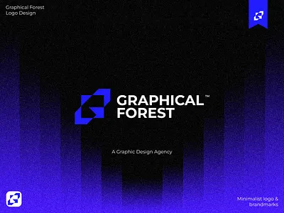Graphical Forest logo & branding Design al jannat ongon branding brandmark graphic design graphic design agency graphical forest logo logo design logo design agency logo maker minimal logo minimalist minimalist logo design