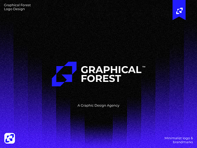 Graphical Forest logo & branding Design al jannat ongon branding brandmark graphic design graphic design agency graphical forest logo logo design logo design agency logo maker minimal logo minimalist minimalist logo design