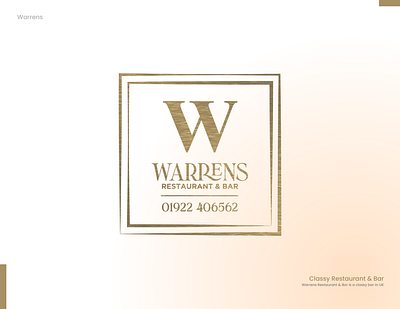 Warrens Restaurant & Bar Logo | UK Bar Logo Design bar bar a logo bar logo art bar logo colors bar logo design bar logo design free bar logo drawing bars beer bar logo brand identity burger bar logo cocktail bar logo coffee bar logo restaurant restaurant and bar restaurants sports bar logo warrens warrens logo warrens restaurant and bars
