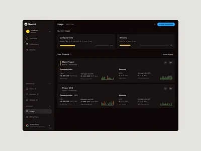 Geomi Web App app design design system geomi heyo interface ui ux web