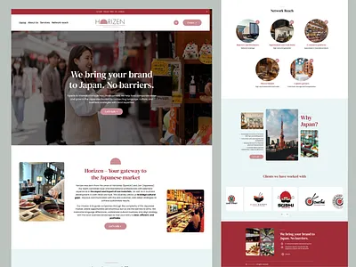 Food Company Website design Landing page for Squarespace food company global company ui webdesign website design wix wordpress