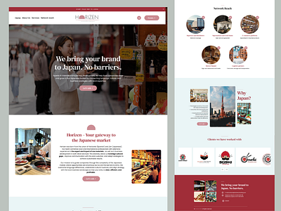 Food Company Website design Landing page for Squarespace food company global company ui webdesign website design wix wordpress