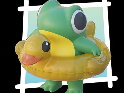 Froggy - MagicaCSG 3d 3dmodeling character illustration stylized
