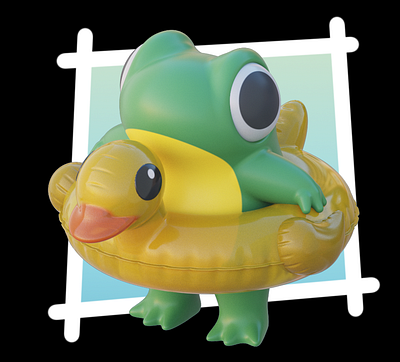 Froggy - MagicaCSG 3d 3dmodeling character illustration