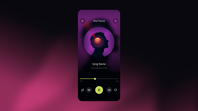 Daily UI Challenge - Music Player ui ui design ux ux design web design