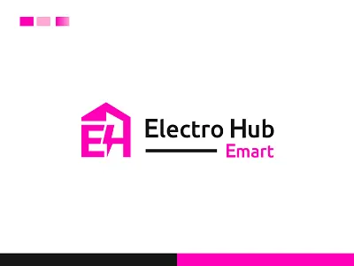 Electro-Hub-Emart-modern-logo 2025 new logo brandidentity branding design design logo electric electro emart full branding graphic design hub logo logo design modern logo new logo