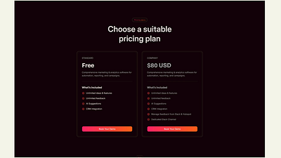Pricing UI Carousel — Samurai+ Template Collection 3d animation branding figma figma designs framer framer template graphic design illustration logo motion graphics pricing section ui webflow webflow template
