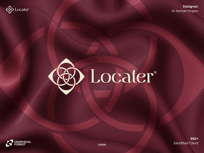 Locater Luxury Brand logo design graphic design graphical forest graphical forest agency logo logo design logo design agency logo designer logo maker luxury logo design minimal logo minimalist
