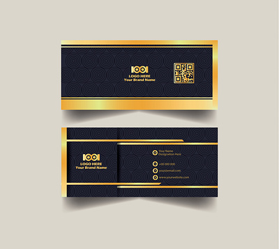 Modern Luxury Business Card Design branding business card corporate creative design graphic design illustration logo luxury modern modern design name card print ready professional unique unique design vector visiting card