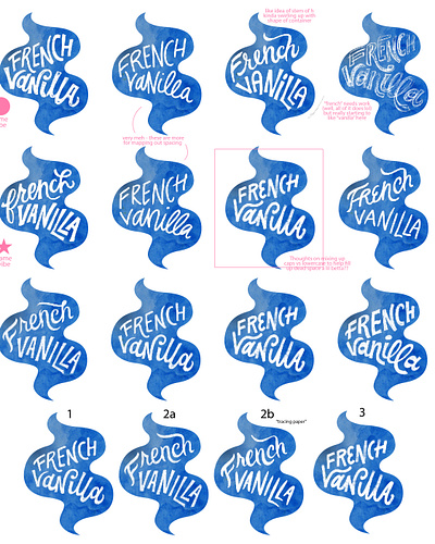 Creamer Hand Lettering Sketches creamer french vanilla hand lettering lettering logo logo lettering packaging design sketches so delicious sweet and creamy typography unsweet