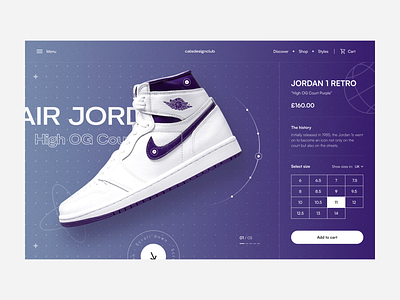 Sneaker Product Page airmax animation design interactions motion sneakers ui ux visualdesign website