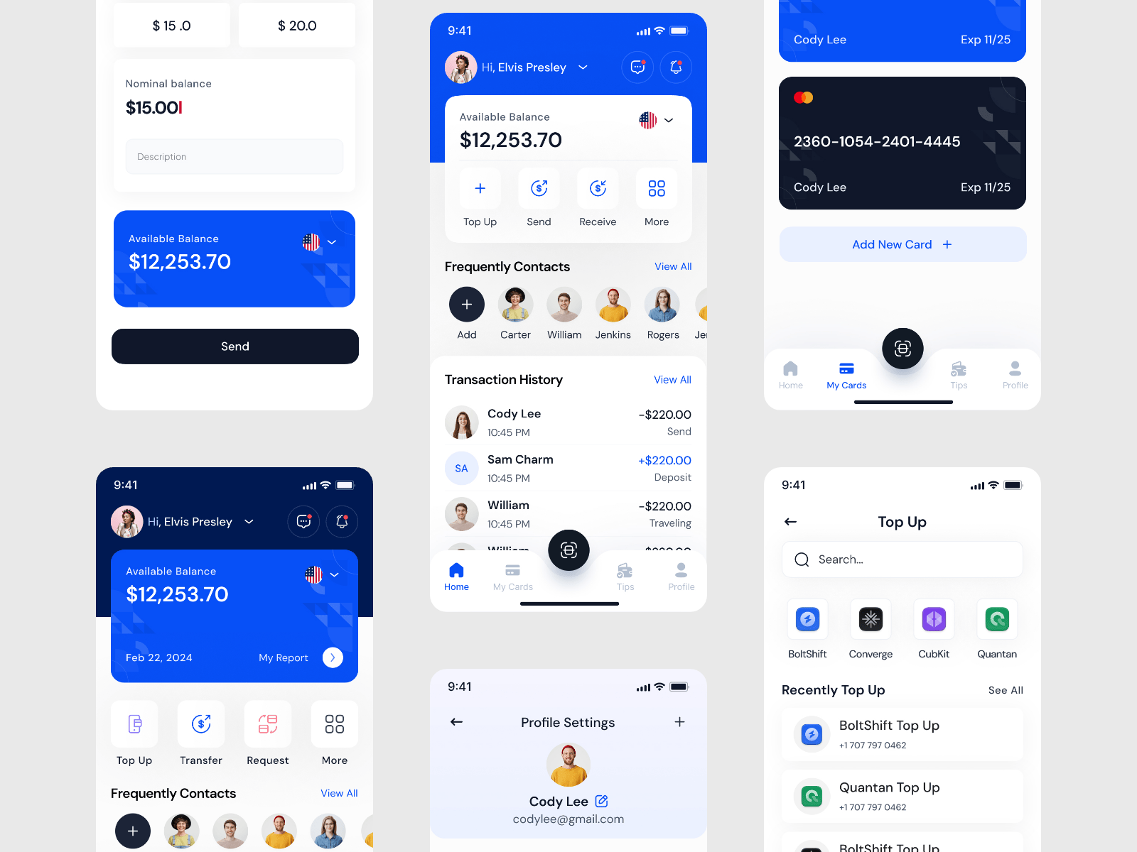 Fintech Mobile App – Professional & User-Friendly UI mobile ui