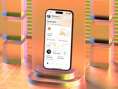 Health Mobile App – Data, Analytics & Insights app health health tracker healthcare healthcare app mobile mobile app mobile design ui ux