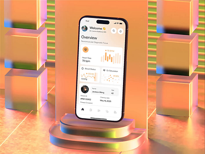 Health Mobile App – Data, Analytics & Insights app health health tracker healthcare healthcare app mobile mobile app mobile design ui ux