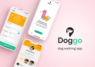 Dog Walking App (UI) app productdesign ui userinterface ux